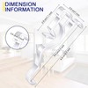 Jetec Valance Clips 2.5 Inch Arc-Shaped Clear Plastic Valance Retainer