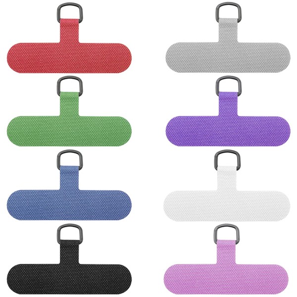 8 Pack Phone Tether Tabs, Universal Cell Phone Lanyard Fabric