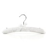 HANGERWORLD 3 Childrens White Satin Padded 30cm Coat Clothes Top
