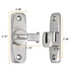 Silver Barn Door Latches,90/180 Degree Gate Lock_B