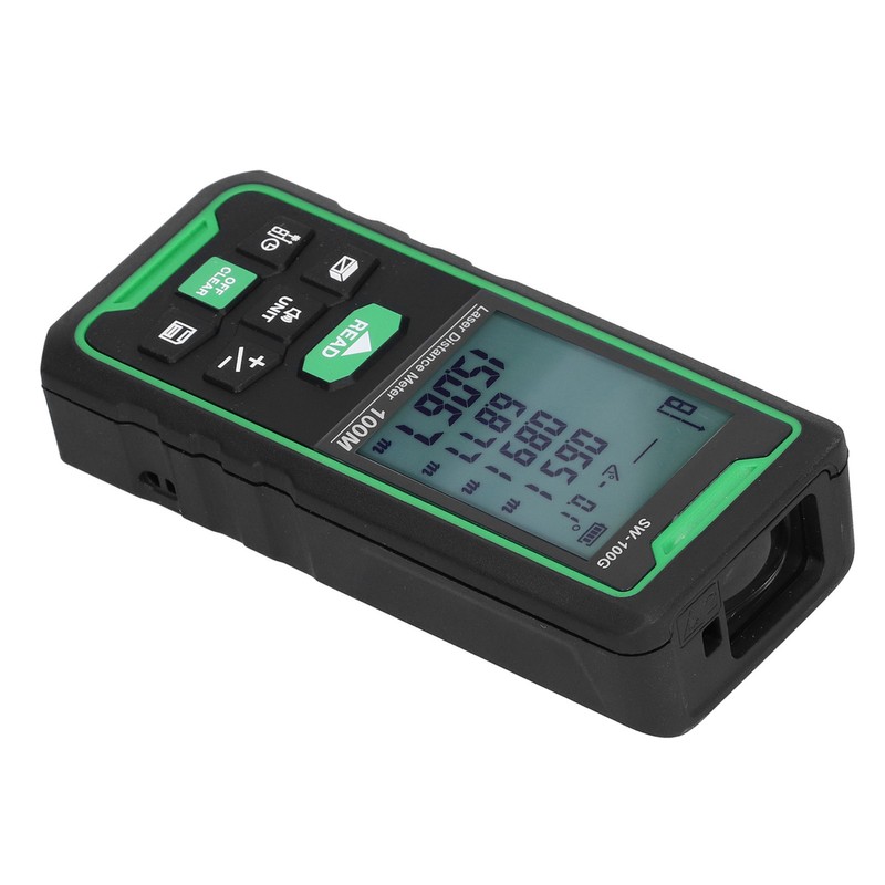 SW‑100G Green Light Rangefinder Handheld Universal Distance Meter for Indoor
