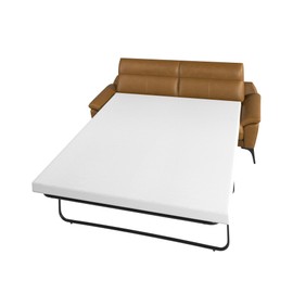 Zenzy 4" Twin Sofa Bed Mattress Replacement, [CertiPUR-US Certified] [Pressure-Relieving] Memory Foam Sofa Mattress Topper with [Ultra Soft] [Washable] Cover [Sofa Not Included] 72"*38" Twin- White