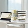 SUPEASY Desk Organizer with File Holder, 5-Tier Mesh Paper Letter