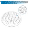 PATIKIL 4" Diameter 304 Stainless Steel Perforated Sheet, 0.16" Hole