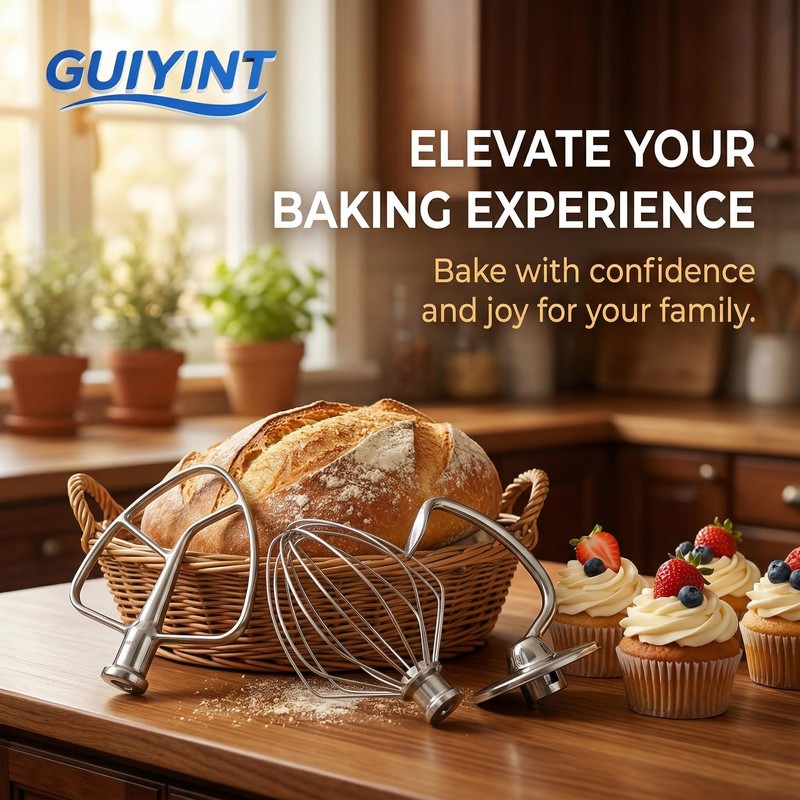 Guiyint Stainless Steel 3 Piece Mixer Attachments Kit – Replacement