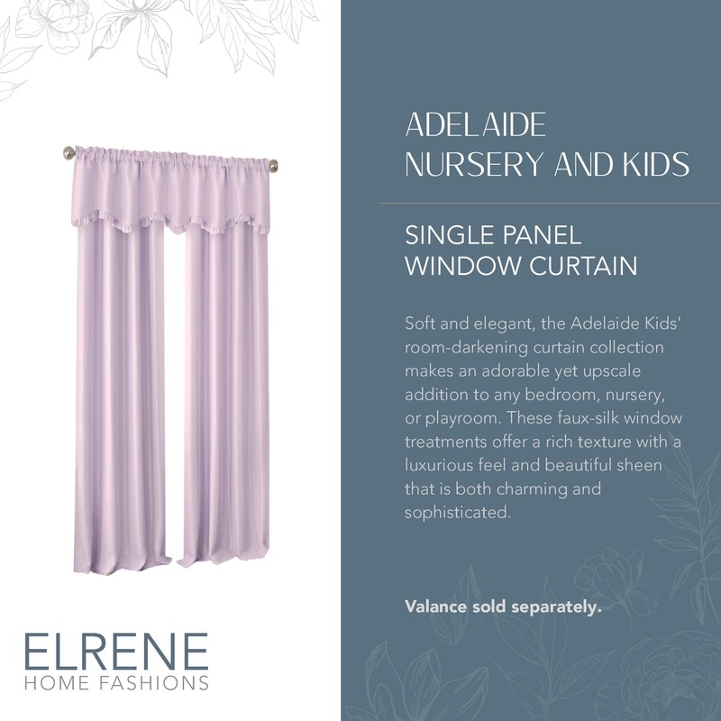 Elrene Home Fashions Adelaide Nursery and Kids Room Room-Darkening Window
