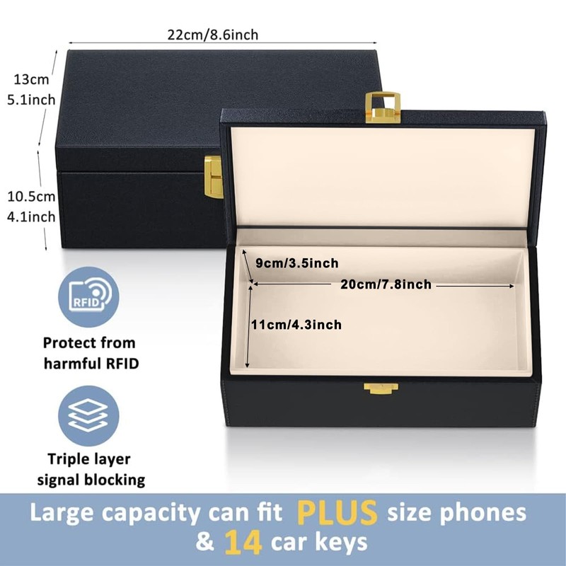 Faraday Box with 2 Pack Faraday Pouch, Faraday Box Signal