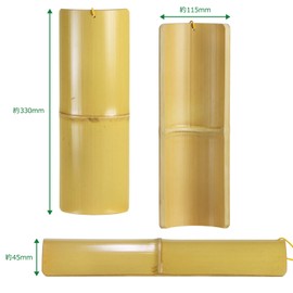 Morikuru TK07-03 Bamboo Treads, 13.0 inches (33 cm), Made in Japan, with string, Bamboo Treads, Simple, White Bamboo Steps