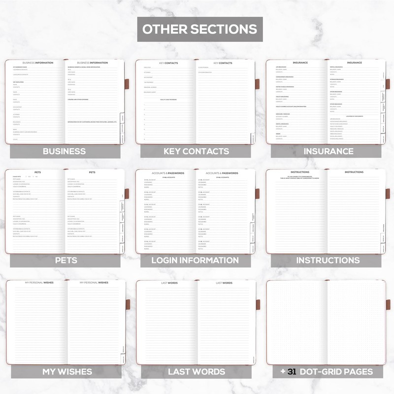 Clever Fox End of Life Planner – Final Arrangements Organizer
