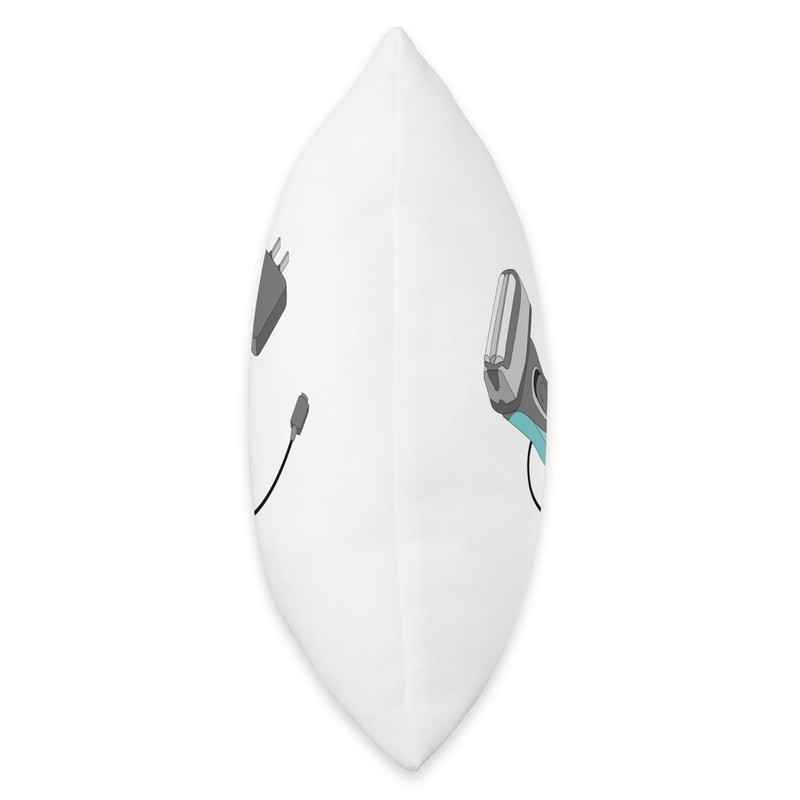 Mens Electric Shaver Throw Pillow
