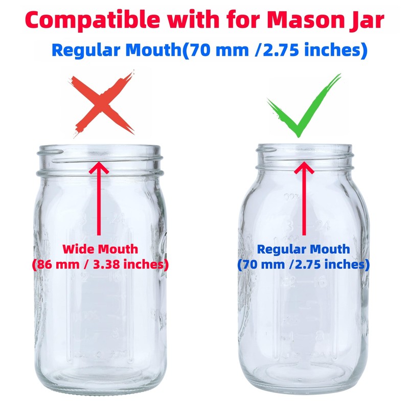 QSYZAIL 10 Pcs Sprouting Lids for Mason Jar 2.75 Inch