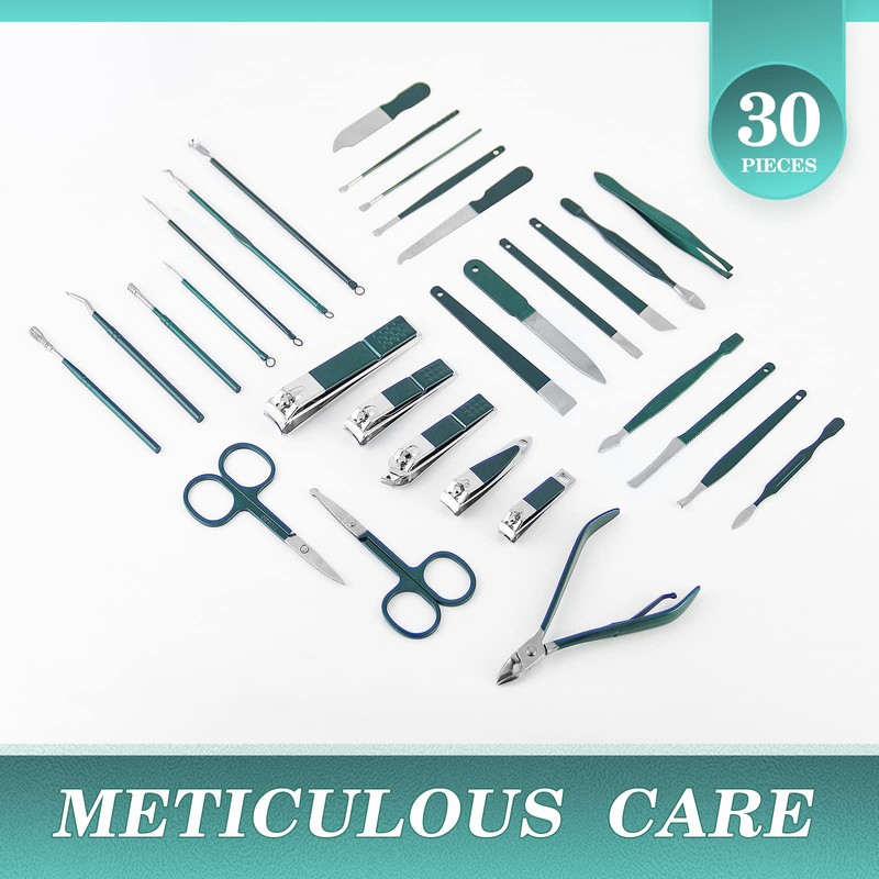 WOAMA Manicure Set Nail Clippers 30-Piece Pedicure Kit Manicure Tools