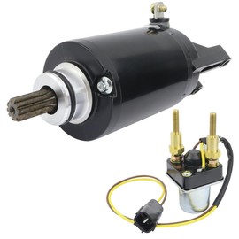Soarider Starter & Relay Replacement for Kawasaki Jet Ski 1200 STX-R JT1200 2002 2003 2004 2005, 21163-3719 18445 410-54055 SMU0261, 1200 STX-R Starter, STX R 1200 Starter, Starter for Kawasaki STX-R