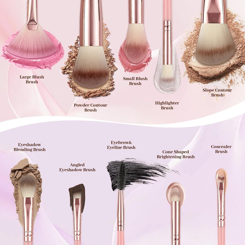 80PCS Makeup Brushes, Makeup Brush Set Professional Makeup Kit Multi-functional