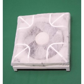New Kitakyushu Industrial Ventilation Fan Filter, Oil Removing Cover, For Ventilation Fans, 1 Piece, 21.3 x 21.3 inches (54 x 54 cm)