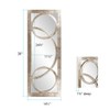 Howard Elliott Dynasty Hanging Rectangular Accent Wall Mirror, 15 x