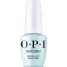 OPI GelColor Mexico City Move-mint | Opaque Soft Green Crème UV Cure Gel Nail Polish | Vegan & HEMA Free, Long Lasting, High Shine