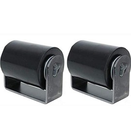 2 Pcs 3" Top Guide Rubber Wheels Slide Gate Rollers Sliding Rolling Metal Door | #AA56DLF