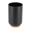 Bamboo-Based Black Padang Vanity Bathroom Tumbler Cup - Ideal as