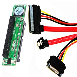 Sintech 44pin IDE HDD to SATA Motherboard Adapter Card with 30cm SATA 7+15pin Cable for Desktop 2.5 Inch Hard Disk Drive