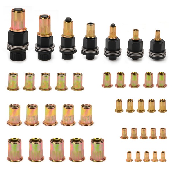 7 Stück Nietmutternzange Set, Nietenzange Nietmuttern, M3, M4, M5, M6,