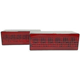 8" TecNiq LED Submersible RV Truck Trailer Tail Lights, Combo Stop, Turn and Tail Functions with License Plate Light