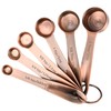 Viwehots Copper Measuring Cups and Spoons Set 16, Dry&Liquid Stainless