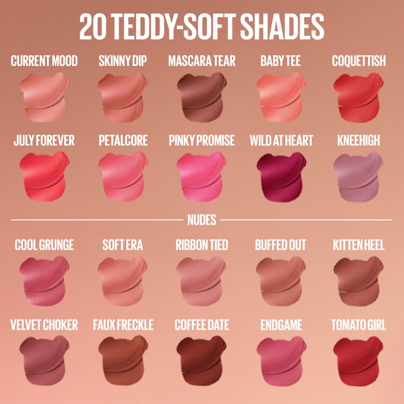 MAYBELLINE Super Stay Teddy Lip Tint, Long Lasting Matte Lipstick