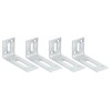 sourcing map Adjustable L Corner Braces, 4Pcs 80 x 40