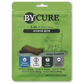 Pobi Bycure Chew All-in-One Nutritional Supplement for Joint, Skin, and Eye Health 30g / 포비 바이큐어츄 영양제 올인원 관절 피부 눈건강 30g