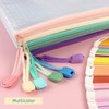 Tamaki 6 Pack Mesh Zipper Pouch with Label Pocket, Waterproof