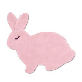 Apple Park Lovey Baby Security Blanket Plush Pink Bunny Flat Crinkle Organic