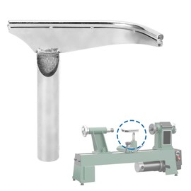 Eujgoov Wood Lathe Tool Rest 1 Inch Post Curved Design for Bowl Shaping Hollowing Compatible with 25mm Lathe Bases Hardened Steel Construction