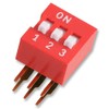 DIP Switch, 3 POS, R/A. SPST-NO, Slide | SIP/DIP SWITCHES,