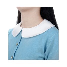 Blulu White Detachable Collar Dickey Fake Collar for Women Shirt Blouse Detachable Dickey Faux False Lapel