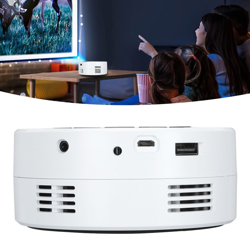 Mini Projector Eye Protection Built in Speaker Pocket LED Projector
