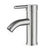 Bathroom Faucet Brushed Nickel One-Handle, Modern one Hole Bathroom Sink