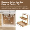Wisuce Essentials Bamboo Under Sink Organizer and Storage, 2 Tier
