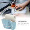 4Pcs Sink Sponge Holder PP 2 Layer Adjustable Strap Soap