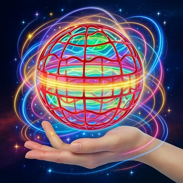 Lonexo New Flying Orb Ball Toy, Floating Globe Mini Drone,