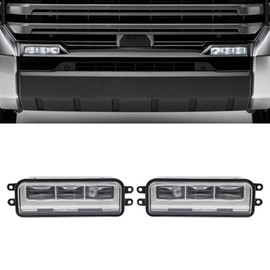TBVECHI Fog Light, Pair Front LED Fog Lights Fit for Toyota Tundra 2022-2023 Left & Right Front Fog Lamps Black Housing Fog Light Assemblies, OEM Replacement 81210-0C050