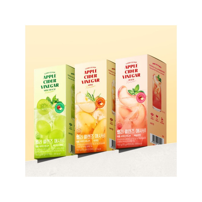 뺄리 클렌즈 애사비 3종 15g x 10포 Belly Cleanse Asabi