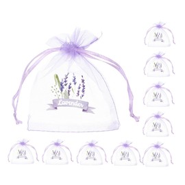 Alipis 10Pcs Lavender Sachet Drawstring Bags Versatile Organza Gauze Bags for Storing Dried Herbs Petals Jewelry and Weddings and Special Occasions