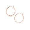 Elli Women's Hoop Earrings Intertwined with Crystals, Facet cut, Crystal