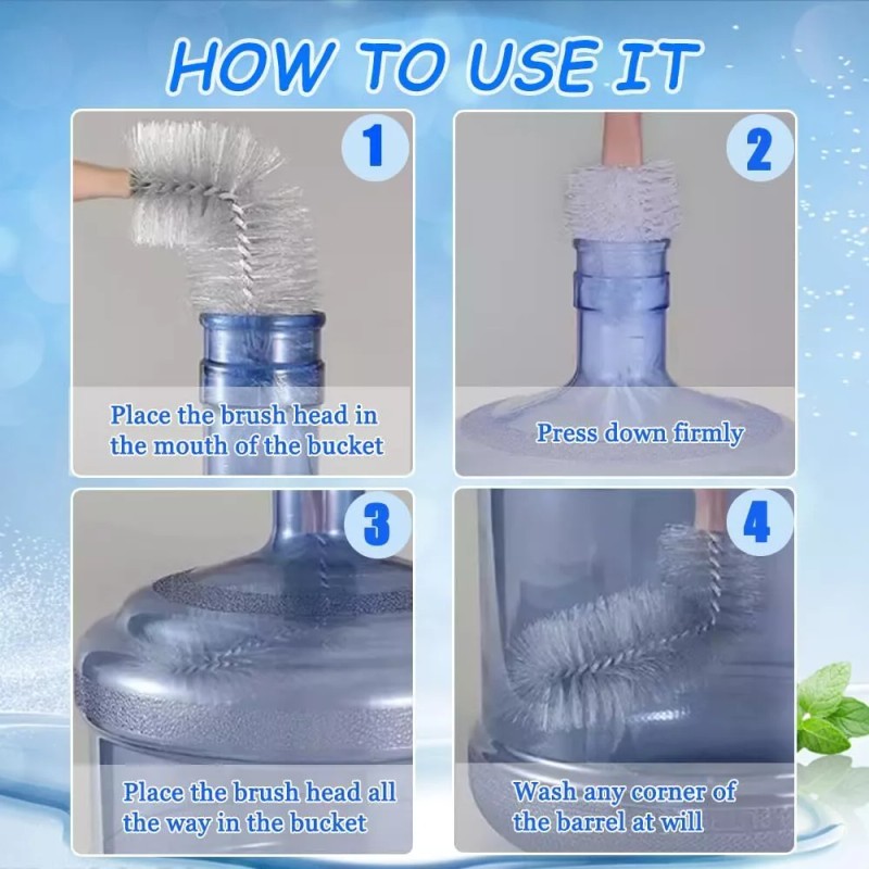 Musibo Bottle Brush, 3 Pack Long Handled Bucket Brushes with