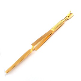 DDP Acrylic Nail Pincher Tool Multi Function Cuticle Pusher TWEEZER Magic Wand Gold