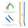 Wool Needles Colorful Bent Tip Tapestry Needles Large-Eye Aluminium Sewing