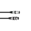 Cable MC-15, 1,5m,black,XLR m/f,balanced