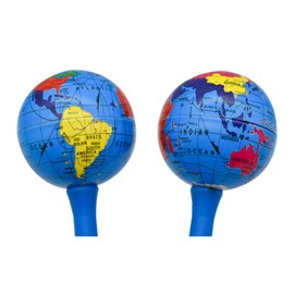 Lopenle 4PCS World Globe Pens Earth Shape Pens Tellurion Pen Novelty Ballpoint Pens 1.0MM Black Ink Earth Day Pens For Desk Decoration Accessories Stationery School Office