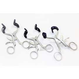 Set of 3 Dental Molt Mouth Gag 3.5" with Silicone Tips Dental Premium (CYNAMED)